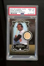 2007 SP Legendary Cuts Frank Robinson Masterful Material GU Bat PSA 6 ES1789