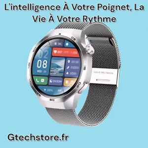 Montre Intelligente Connecté qualité Étanche HD AMOLED, NFC, GPS Tracker, Appel - Photo 1/25