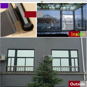 Reflective Mirrored Window Film One Way Privacy Solar Tint Silver&Grey Building - Picture 1 of 12