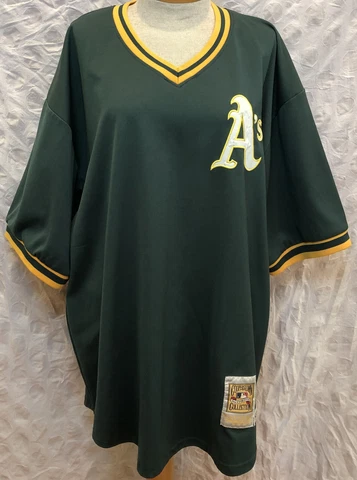 Vintage Reggie Jackson Oakland A‘s MLB Cooperstown Collection Jersey Size 56 Cover