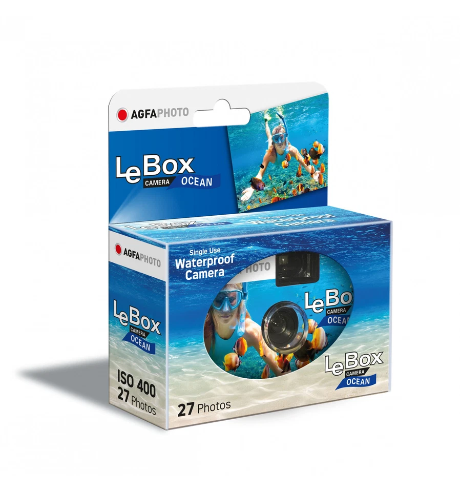 Agfa LeBox Ocean Unterwasserkamera - Schwarz/Transparent