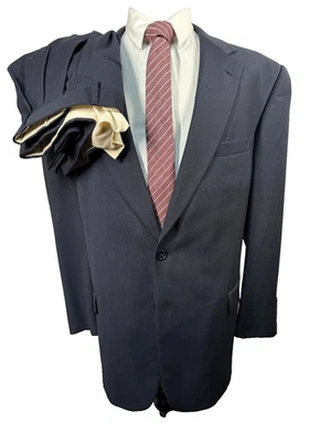 Traje de lana TALLIA UOMO para hombre azul marino GRANDE Y ALTO 2 piezas 48R chaqueta 39x30 pantalón Foto 1 de 4