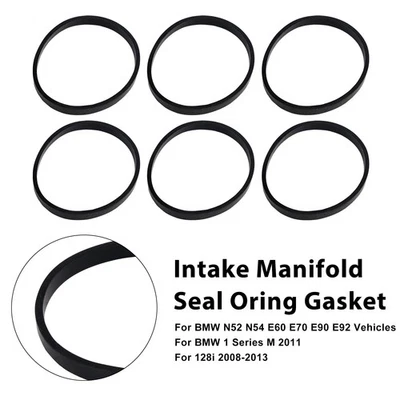 6PCS Intake Manifold Gasket Set 037-6192 Pour BMW E70 E90 E92 X4 X5 X6 3er 5er' - Photo 1/4