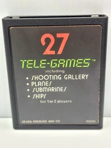 Target Fun (Atari 2600, 1977) Sears Game Cartridge & Manual Only Tested Cleaned - Picture 1 of 6