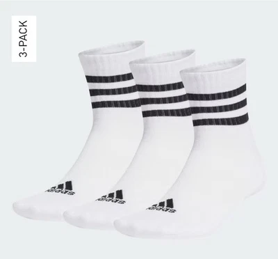 Adidas 3-Stripes Cushioned Low-Cut Socks 3 Pairs XL UK 11-12.5 EU 46-48 - Image 1 of 4