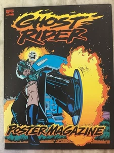 Revista de póster Ghost Rider 1 revista de cómics Marvel 1992 - Imagen 1 de 9