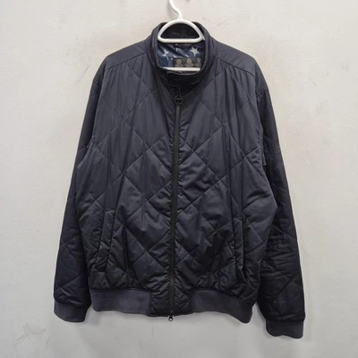 Chaqueta Barbour Steve Mcqueen Glance Edredón Motociclista Jinetes Azul Marino Bandera EE. UU. Talla XXL #2 Foto 1 de 4