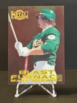 1997 Skybox Metal Universe Blast Furnace Mark McGwire #8 - Image 1 of 2