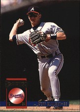  1994 Donruss Atlanta Braves Baseball Card #88 Jeff Blauser