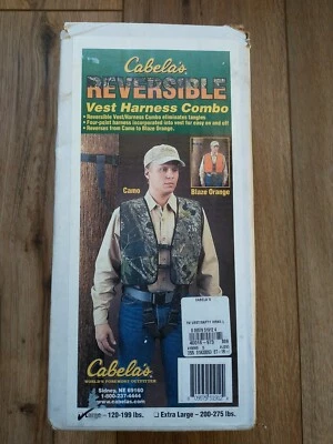 New opened box - Cabela's Reversible Hunting Vest Harness Combo. Size Large - Image 1 of 3