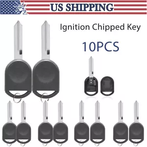 10 Transponder Chipped Key For 2005-2012 Ford Escape Expedition Explorer Mustang - Picture 1 of 7