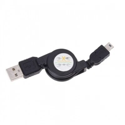 Retractable Mini USB Cable Charge Sync Power Wire Data Transfer Cord for Phones - Image 1 of 4
