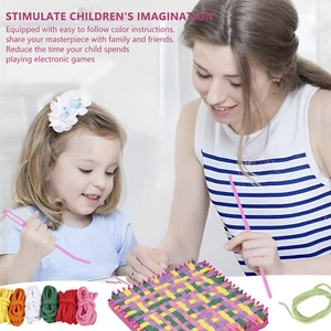 Weaving Kit Toys for Kids Multi-Color Weaving Craft Loops with Tool qiEkY - Picture 1 of 12