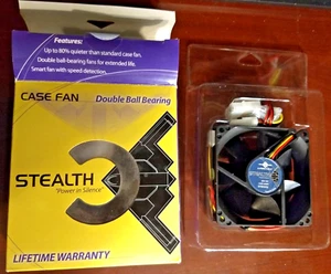 NOS Vantec SF8025L 80x80x25mm Double Ball Bearing Stealth Silent Quiet Case Fan - Picture 1 of 11