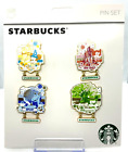 2021 Starbucks Walt Disney World Parks Pin Set of 4