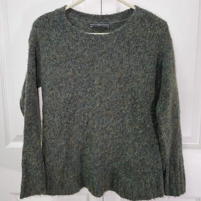 Peruvian Connection Sweater Womens Size XS Green Pima Cotton/Baby Alpaca Blend - Image 1 of 4