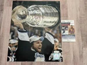 Martin St Louis signiert 11x14 Fotodatei JSA COA TB Lightning 2004 Stanley Cup SC - Bild 1 von 6