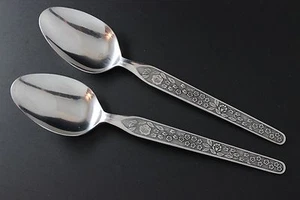 National Stainless Silverware - SEVITA - Soup Spoons (2) - 7 1/8" - Picture 1 of 2