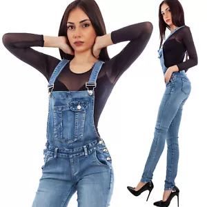 Salopette jeans donna overall tuta intera jumpsuit pantaloni TOOCOOL XM-987 - Imagen 1 de 36