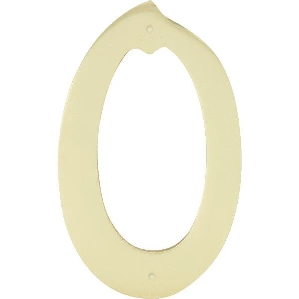 Hy-Ko Solid Brass House Number 0