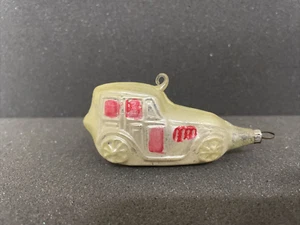 Antiker deutscher mundgeblasener Glasfigur Weihnachtsschmuck altes Auto 30er Jahre - Bild 1 von 20