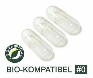 Leerkapseln vegan HPMC Bio - Kompatibel Größe 0 Cellulose Bio zertifizierbar