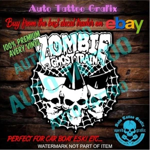 ZOMBIE GHOST TRAIN DECAL STICKER HEAVY METAL MUSIC BAND DECALS STICKERS DRIFT - Bild 1 von 4