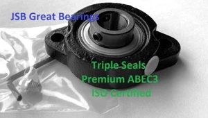 (Qty.10) SBLF207-22 cojinete brida ovalada premium sellos triples ABEC3 1-3/8 SBLF207 - Imagen 1 de 5