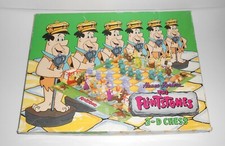 THE FLINTSTONES 3-D Chess Set 1993 Hanna-Barbera