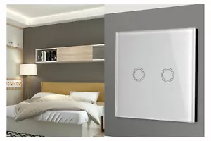 Lotto di 4 Interruttori Touch Wi-Fi US con 2 Tasti compatibili Alexa google Home - Foto 1 di 6