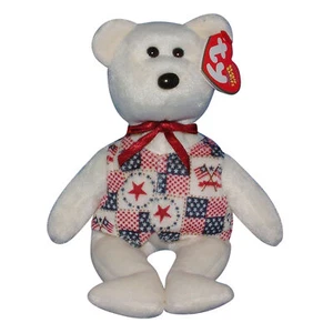 Ty Beanie Baby Libert-e - MWMT (Exclusivo de Bear Internet 2004) Patriótico - Imagen 1 de 1