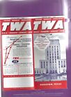 Twa Trans World  Airlines. April.  .1.   1953.  Timetable