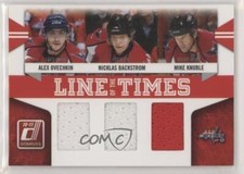 2010-11 Donruss Line of the Times Jerseys Patch Ovechkin Knuble Backstrom