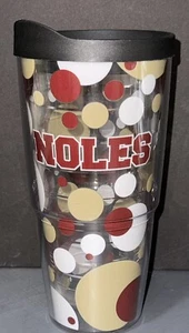 FLORIDA STATE SEMINOLES Tervis Tumbler 24 oz w Lid Made In U.S.A. NOLES - Picture 1 of 6