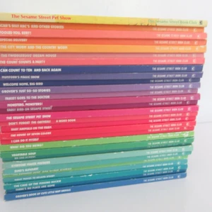Sesame Street Book Club Lot of 29 Books Hardcover - Vintage - Picture 1 of 9