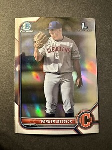 2022 Bowman Chrome Draft Parker Messick 1st Refractor Card Gaurdians