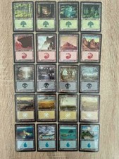 MTG 20X FOIL ONSLAUGHT BASIC LANDS SET ~ FOREST PLAINS SWAMP ISLAND MOUNTAIN
