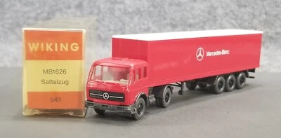 VTG WIKING 1:87 HO MB 1626 MERCEDES BENZ SEMI TRUCK & TRAILER Sattelzug 541 - Image 1 of 4