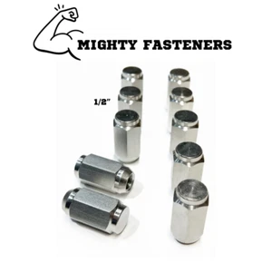 Solid 304 Stainless Steel Electropolished Acorn Lug Nuts 1/2 - 20 - Picture 1 of 10