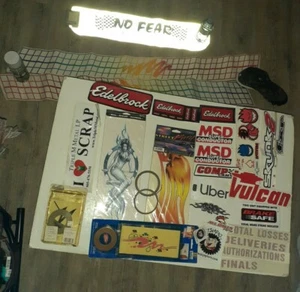 LOTE de pegatinas calcomanías a rayas automotrices en su mayoría vintage proyecto Hotrod Rat Rod - Imagen 1 de 8
