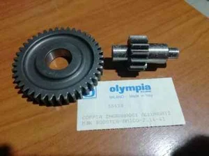 OLYMPIA 55428 COPPIA INGRANAGGI ALLUNGATI Z 14/41 APRILIA AMICO MBK BOOSTER - Foto 1 di 1