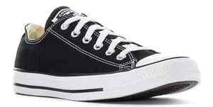 CONVERSE ALL STAR CHUCK TAYLOR LOW MEN'S  M9166  BLACK / WHITE - Picture 1 of 6