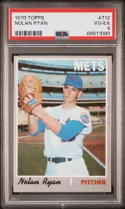 1970 Topps #712 Nolan Ryan Mets Vg-Ex PSA 4 - Picture 1 of 2