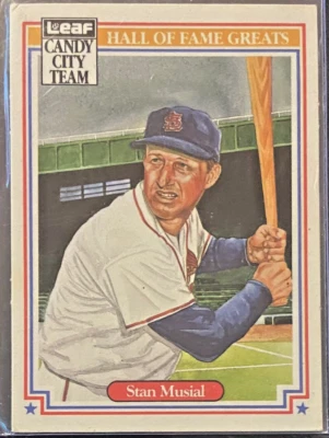 Leaf Candy City Team 1987 Salón de la fama Stan Musial St. Louis Cardinals #H4 Foto 1 de 2