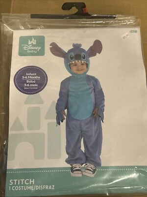 Nuevo Disfraz Disney Stitch Infantil Talla 3-6 Meses Halloween Mono Foto 1 de 4