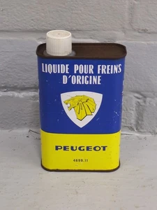 Vintage French Peugeot Brake Fluid 485Ml Tin / Can (PE10) - Picture 1 of 10
