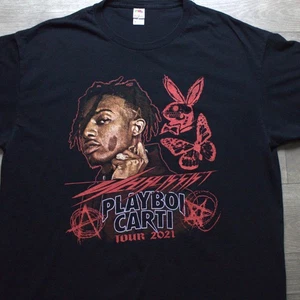 Playboi Carti Narcissist King Vamp 2021 Tour T Shirt Size XL Black - Picture 1 of 5