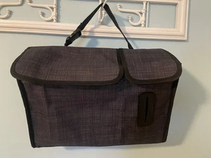 Thirty-One Auto Organizer Schwarz Crosshatch - Bild 1 von 3