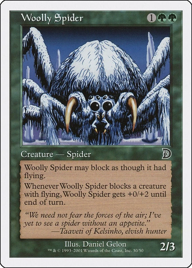 Woolly Spider 30 LP Normal Deckmasters Garfield vs Finkel MTG EN - Image 1 of 1