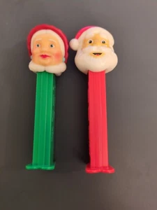 Vintage Pez Dispenser-Pat. # 5.9-China-Santa and Mrs .Claus-Set of 2 -A91 - Picture 1 of 4
